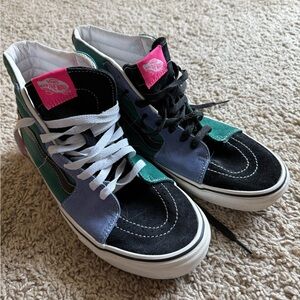 Vans Sk8-Hi Multicolor Suede & Canvas Hightops